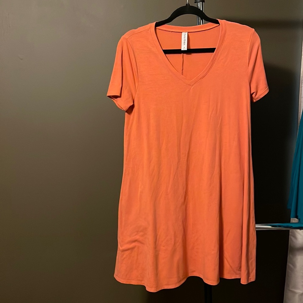 Zenana Premium Dress Tunic Orange